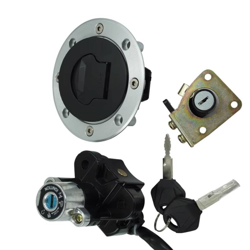 NOEyoue Zündschloss Kompatibel Mit Suzuki Für GSX750 1998–2006 Für GSX600 1998–2006 Motorrad-Zündschlüssel Schalter Tankdeckelschloss Für Tankdeckel von NOEyoue