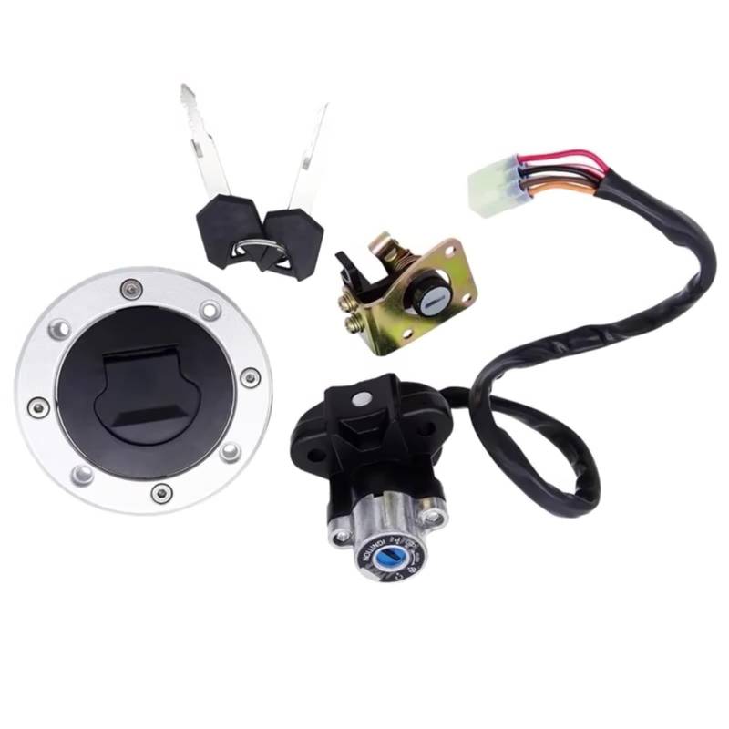 NOEyoue Zündschloss Kompatibel Mit Suzuki Für GSXR600 1997–2000 Für GSXR750 1993–1999 Motorrad-Zündschalter-Tankdeckel Für Sitzschloss-Set-Kits von NOEyoue