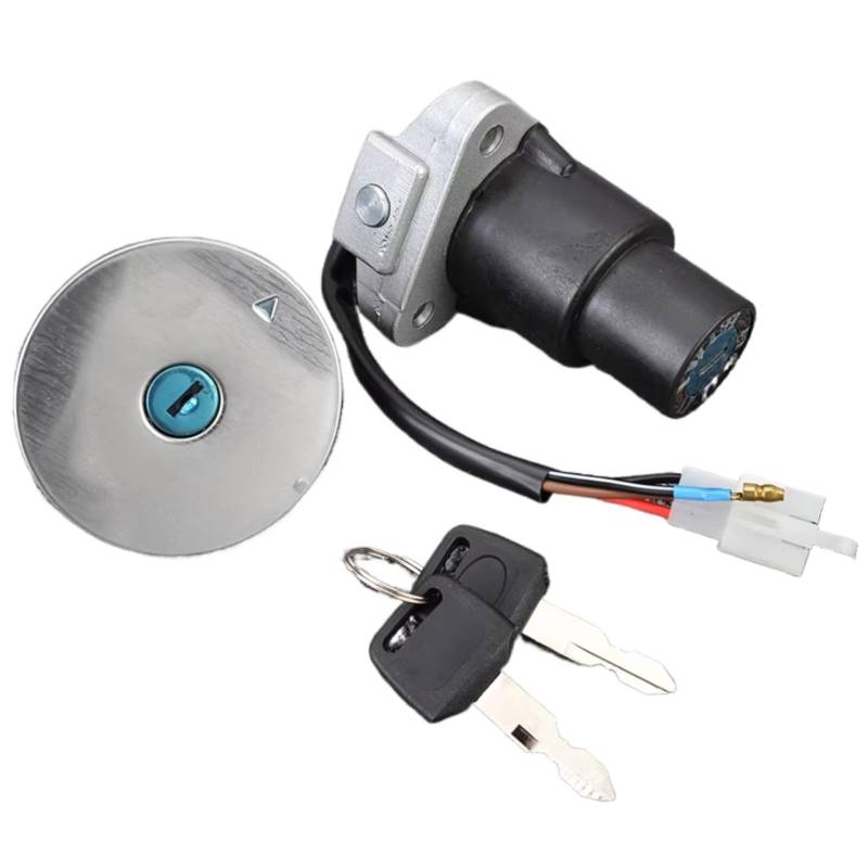 NOEyoue Zündschloss Kompatibel Mit Yamaha Für FZR250 1987–1988 Für FZR400 1988–1990 Für FZR600 1989–1993 Motorrad Für Tankdeckel-Zündschalter Für Sitzschloss-Schlüsselsatz von NOEyoue