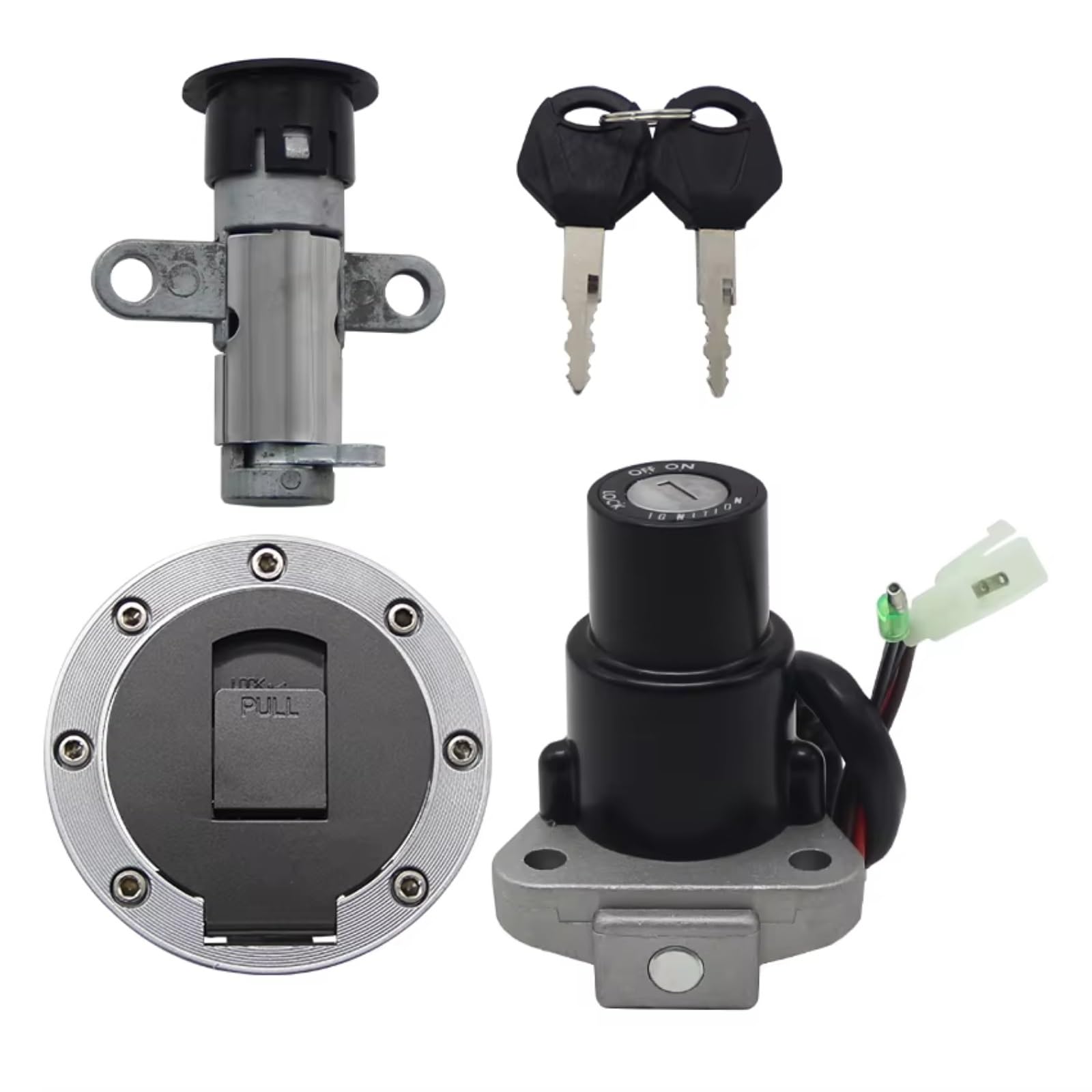 NOEyoue Zündschloss Kompatibel Mit Yamaha Für TZR125 Für TZR150 Für TZM150 Für TDM850 Motorräder Zubehör Motorrad Für Gas Tankdeckel Cover Lock Set NOEyoue Zündschloss Kompatibel Mit Yamaha Für TZR125 Für TZR150 Für TZM150 Für TDM850 Motorräder Zubehör Motorrad Für Gas Tankdeckel Cover Lock Set von NOEyoue