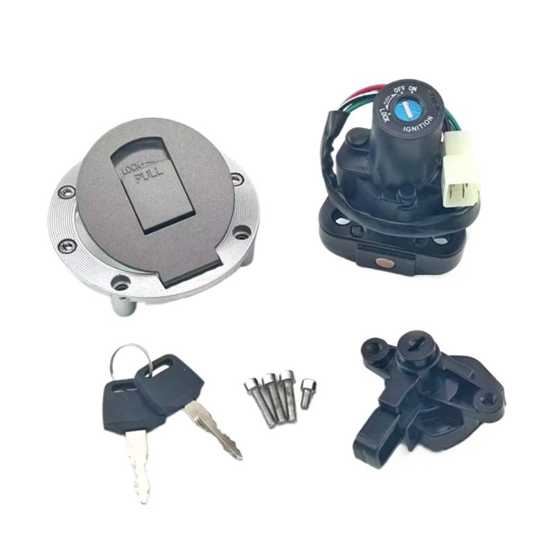NOEyoue Zündschloss Kompatibel Mit Yamaha Für XJR400 1996–2002 Für XJR1200 1994–1998 Für XJR1300 Motorräder Zündschalter Tankdeckel Sitzschlüsselschloss-Set von NOEyoue