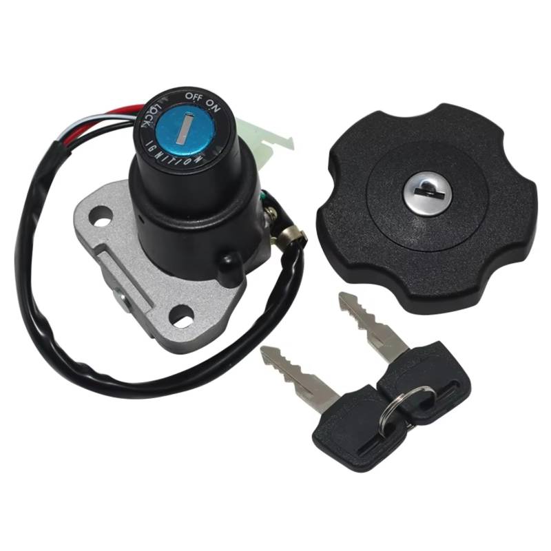 NOEyoue Zündschloss Kompatibel Mit Yamaha Für XT600 1990-1995 Für TW200 2003-2017 Motorrad-Tankdeckel-Abdeckungsschloss-Set Motorradzubehör von NOEyoue