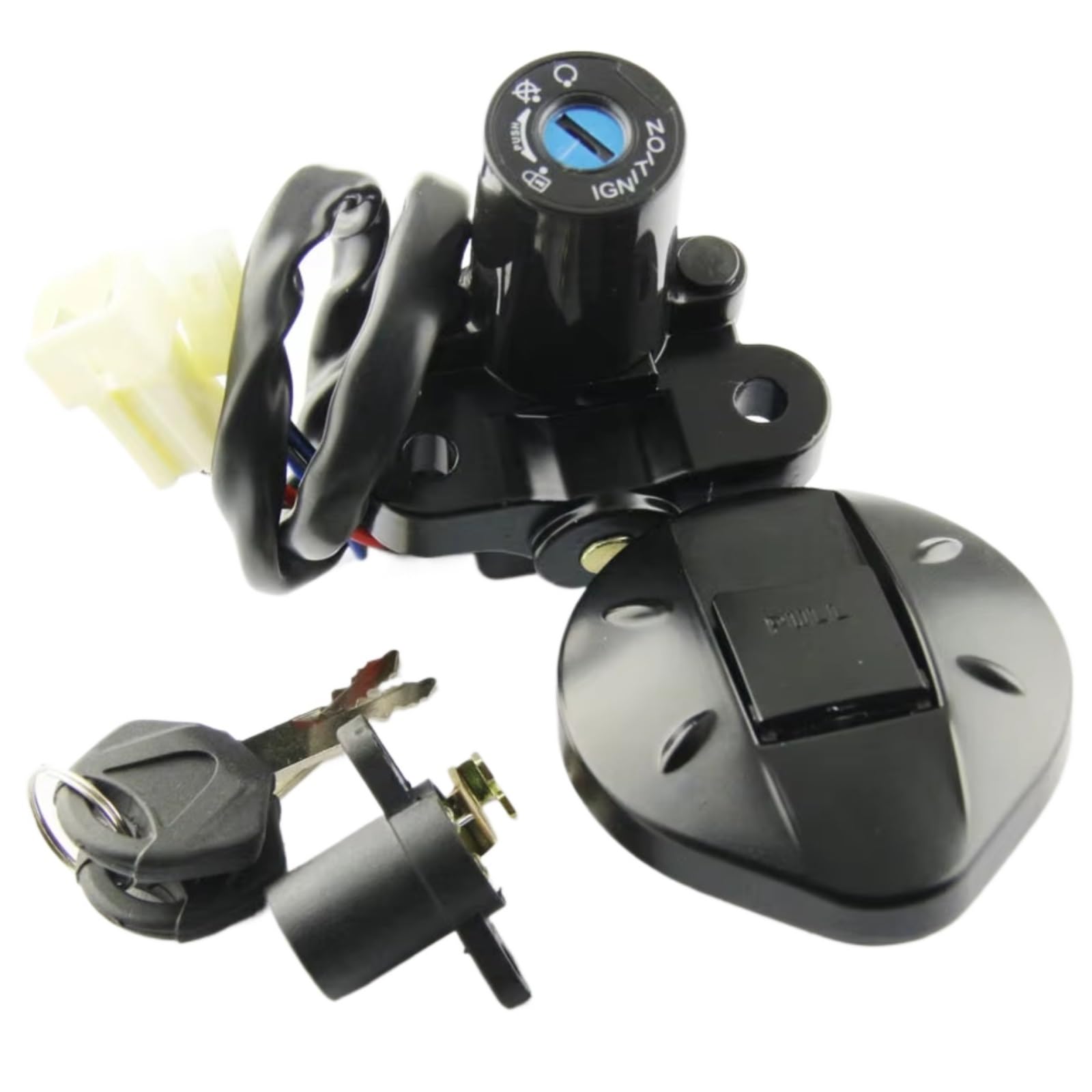 NOEyoue Zündschloss Kompatibel Mit Yamaha Für XT660 Für XT660R 2004-2011/2014 Motorrad Für Sitzschloss-Schlüsselsatz Für Tankdeckel-Kit Zündschalter NOEyoue Zündschloss Kompatibel Mit Yamaha Für XT660 Für XT660R 2004-2011/2014 Motorrad Für Sitzschloss-Schlüsselsatz Für Tankdeckel-Kit Zündschalter von NOEyoue