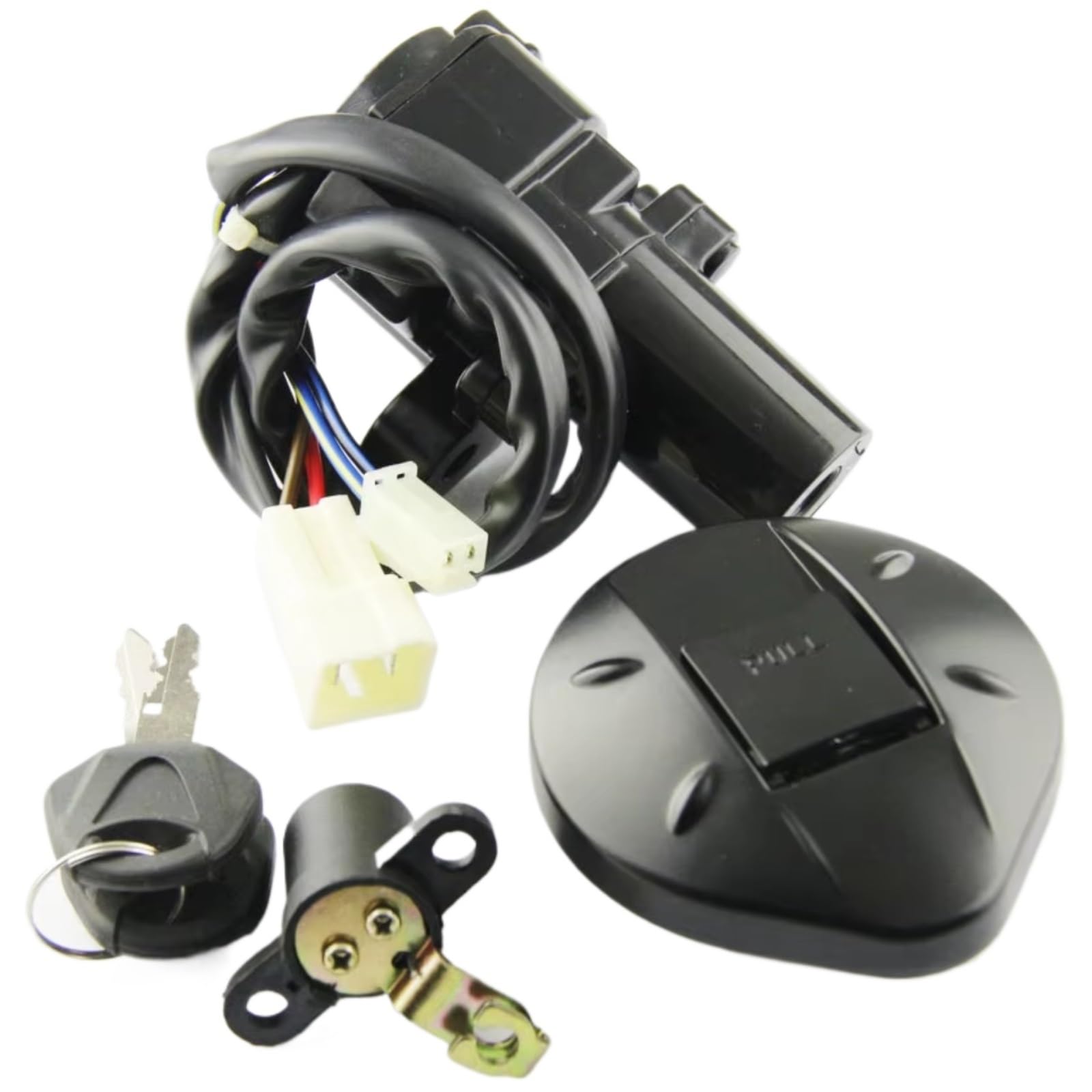 NOEyoue Zündschloss Kompatibel Mit Yamaha Für XT660 Für XT660R Für XT660X 2004-2011 2014 Motorrad-Tankdeckel-Abdeckungsschloss-Set Motorradzubehör NOEyoue Zündschloss Kompatibel Mit Yamaha Für XT660 Für XT660R Für XT660X 2004-2011 2014 Motorrad-Tankdeckel-Abdeckungsschloss-Set Motorradzubehör von NOEyoue