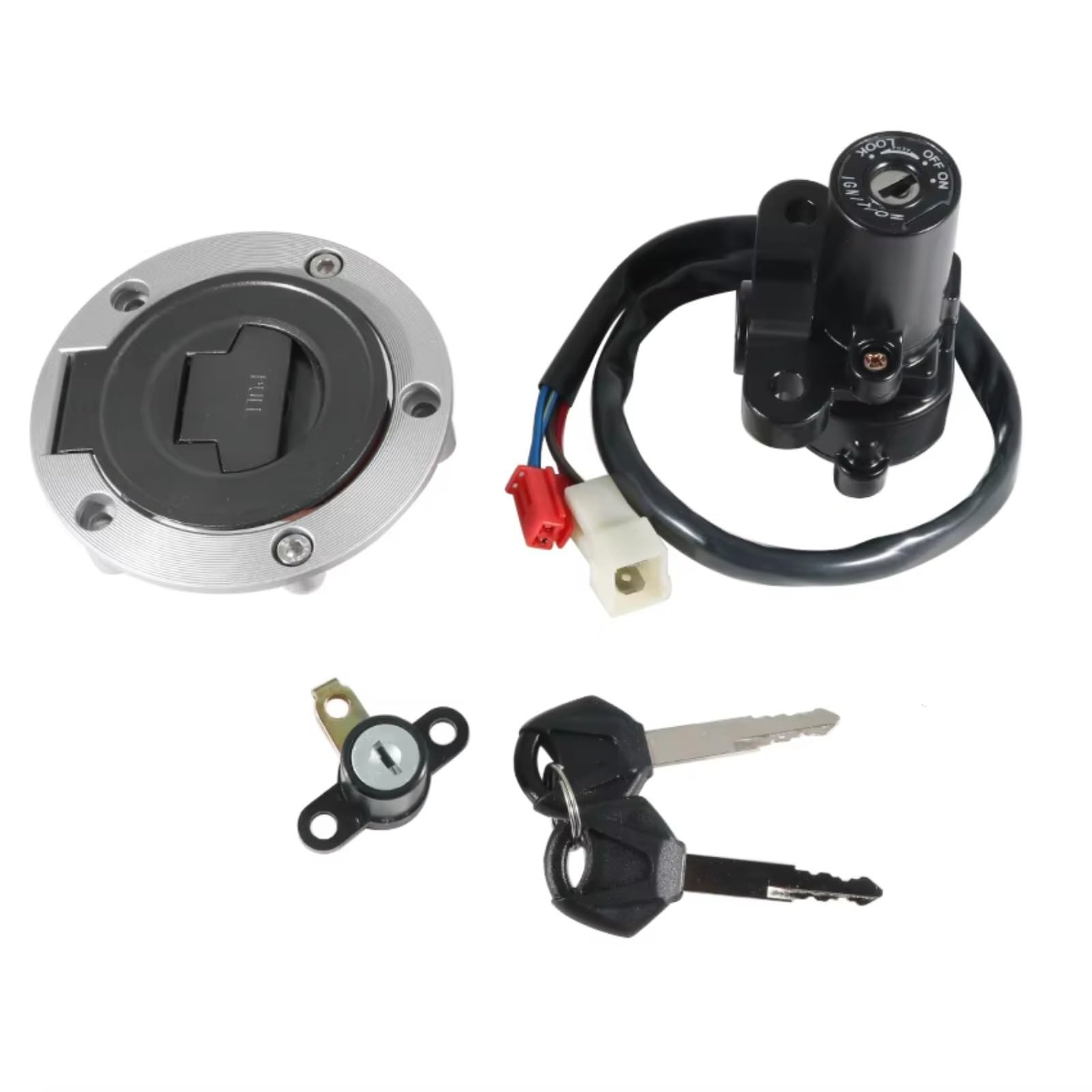 NOEyoue Zündschloss Kompatibel Mit Yamaha Für XT660 Für XT660Z Für Tenere 2008-2013/2015 Für MT03 2006-2012 Motorrad-Tankdeckel-Abdeckungsschloss-Set NOEyoue Zündschloss Kompatibel Mit Yamaha Für XT660 Für XT660Z Für Tenere 2008-2013/2015 Für MT03 2006-2012 Motorrad-Tankdeckel-Abdeckungsschloss-Set von NOEyoue