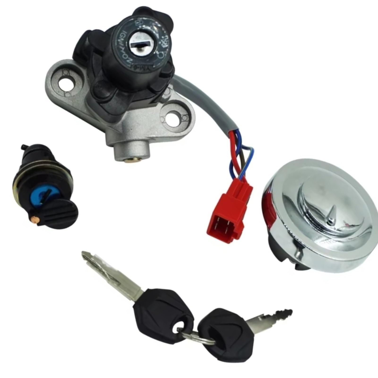 NOEyoue Zündschloss Kompatibel Mit Yamaha Für XVS650A Drag Star 1998–2002 Für XVS650A Für V-Star 1998–2016 Für Tankdeckel-Zündschalter Für Sitzschloss-Set NOEyoue Zündschloss Kompatibel Mit Yamaha Für XVS650A Drag Star 1998–2002 Für XVS650A Für V-Star 1998–2016 Für Tankdeckel-Zündschalter Für Sitzschloss-Set von NOEyoue