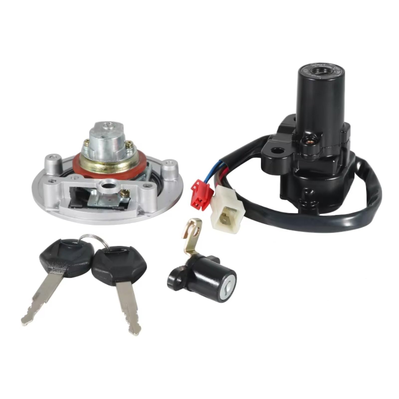 NOEyoue Zündschloss Kompatibel Mit Yamaha Für YZF Für R6 1999–2005 Für YZF-R1 1998–2003 Für XJ6 Für XJ6F Für XJ6N 2009–2013 Motorrad-Tankdeckel-Abdeckungsschloss-Set NOEyoue Zündschloss Kompatibel Mit Yamaha Für YZF Für R6 1999–2005 Für YZF-R1 1998–2003 Für XJ6 Für XJ6F Für XJ6N 2009–2013 Motorrad-Tankdeckel-Abdeckungsschloss-Set von NOEyoue