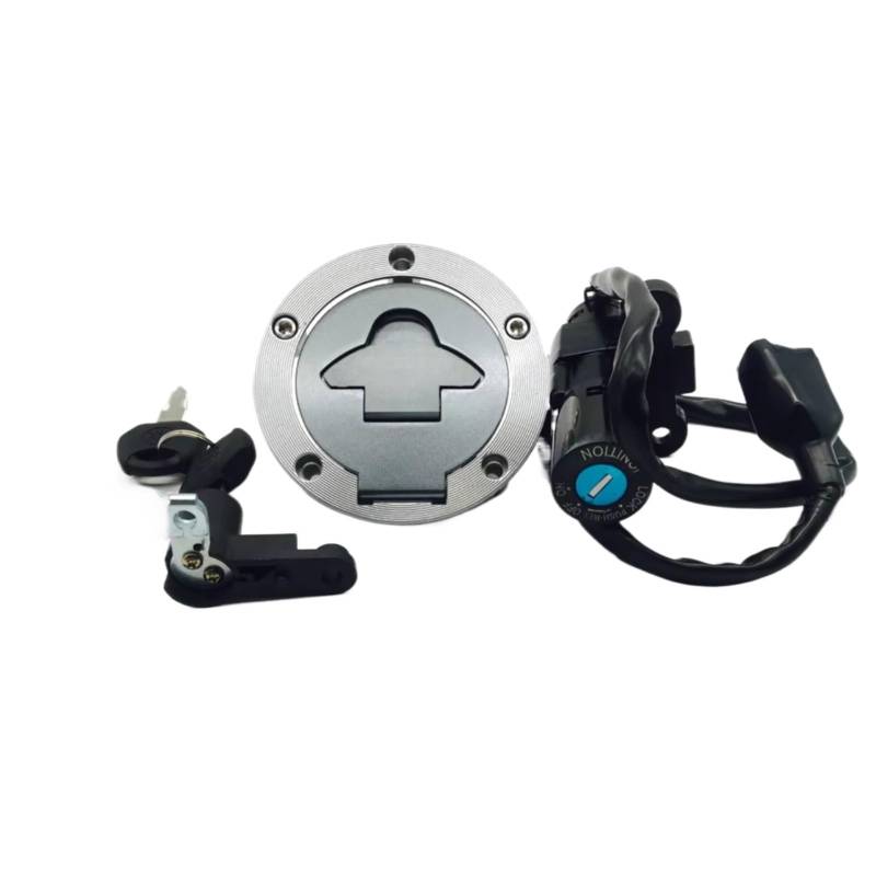 NOEyoue Zündschloss Kompatibel Mit Yamaha Für YZF-R25 Für YZF-R3 2015 2016 2017 2018 2019 Motorrad-Zündschalter Tankdeckel-Schließschlüssel Für Kit von NOEyoue