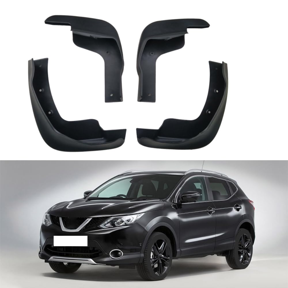 4 Stück Auto Gummi Vorne und Hinten Schmutzfänger, Für NIS-san Qashqai 2016-2019 Car Reifen Spritzschutz Schützen Zubehör 4 Stück Auto Gummi Vorne und Hinten Schmutzfänger, Für NIS-san Qashqai 2016-2019 Car Reifen Spritzschutz Schützen Zubehör von NOGRAX