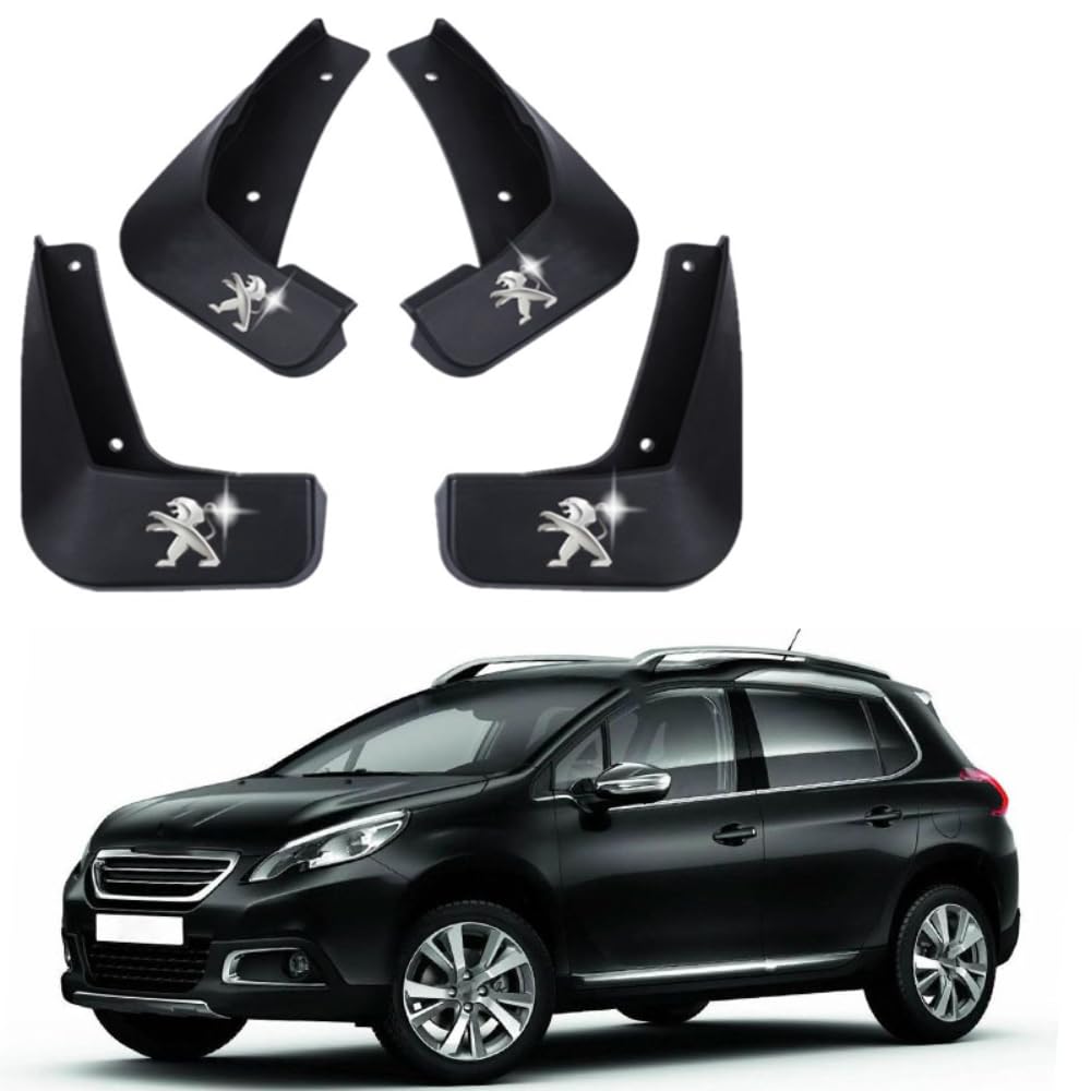 4 Stück Auto Gummi Vorne und Hinten Schmutzfänger, Für Peugeot 2008 2014-2019 Car Reifen Spritzschutz Schützen Zubehör,C 4 Stück Auto Gummi Vorne und Hinten Schmutzfänger, Für Peugeot 2008 2014-2019 Car Reifen Spritzschutz Schützen Zubehör,C von NOGRAX