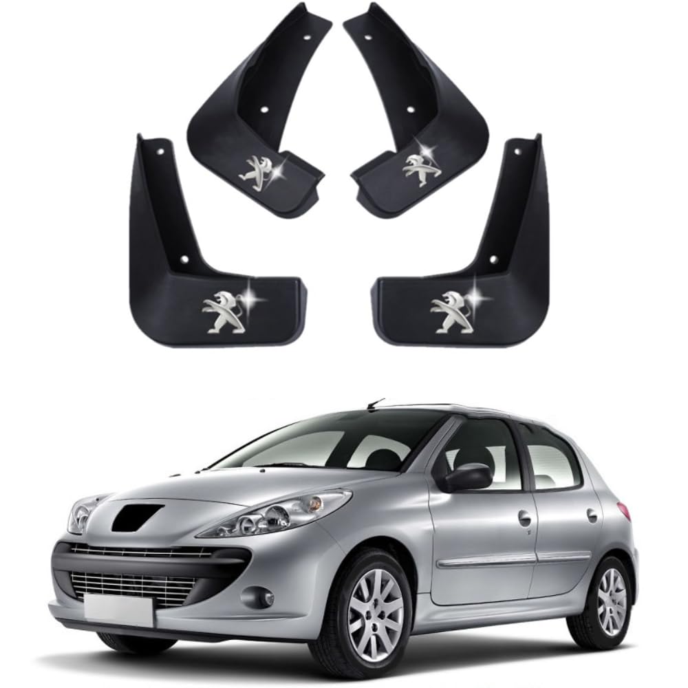 4 Stück Auto Gummi Vorne und Hinten Schmutzfänger, Für Peugeot 207 Hatchback 2006-2014 Car Reifen Spritzschutz Schützen Zubehör,C 4 Stück Auto Gummi Vorne und Hinten Schmutzfänger, Für Peugeot 207 Hatchback 2006-2014 Car Reifen Spritzschutz Schützen Zubehör,C von NOGRAX