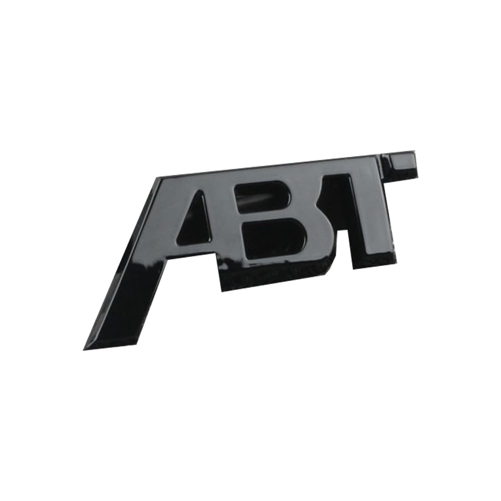 Auto ABS Letters Embleme Abzeichen Sticker Aufkleber, Für ABT vorderer,Rear Boot Trunk/Kühlergrill/Lenkrad extern Zubehör,B-Black Auto ABS Letters Embleme Abzeichen Sticker Aufkleber, Für ABT vorderer,Rear Boot Trunk/Kühlergrill/Lenkrad extern Zubehör,B-Black von NOGRAX