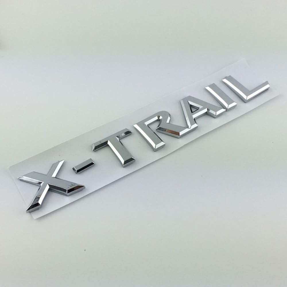 Auto ABS Letters Embleme Abzeichen Sticker Aufkleber, Für X-Trail vorderer,Rear Boot Trunk/Kühlergrill/Lenkrad extern Zubehör Auto ABS Letters Embleme Abzeichen Sticker Aufkleber, Für X-Trail vorderer,Rear Boot Trunk/Kühlergrill/Lenkrad extern Zubehör von NOGRAX
