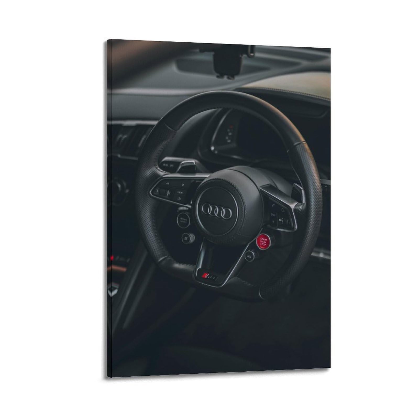NOHYS Rennwagen-Poster, Audi R8 V10, Lenkrad-Poster, dekoratives Gemälde, Leinwand, Wandposter und Kunstdruck, moderne Familienschlafzimmer-Dekoration, Poster, 60 x 90 cm NOHYS Rennwagen-Poster, Audi R8 V10, Lenkrad-Poster, dekoratives Gemälde, Leinwand, Wandposter und Kunstdruck, moderne Familienschlafzimmer-Dekoration, Poster, 60 x 90 cm von NOHYS