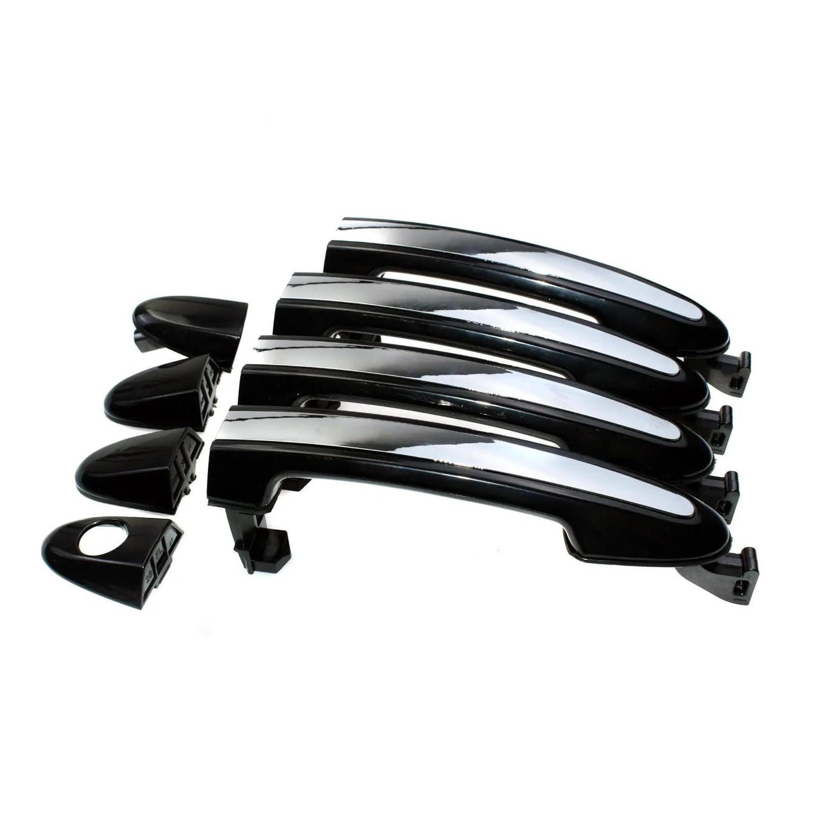 Auto Linkslenker Außentürgriff Für Hyundai Für Santa Für Fe 2007-2012 Chrom Schwarz Äußere Tür Griff 826512B000 826612B000 836512B000 Exterieur Auto Türgriff(Front Right) von NOKRGQW