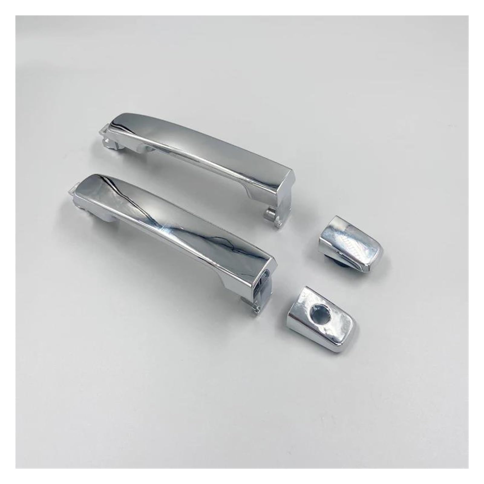 Auto Linkslenker Außentürgriff Für Nissan Für Frontier Navara D40 2006-2014 Für Pathfinder R51 Vordertür Außengriff Chrom Exterieur Auto Türgriff(Cap Handle with no Hole) von NOKRGQW