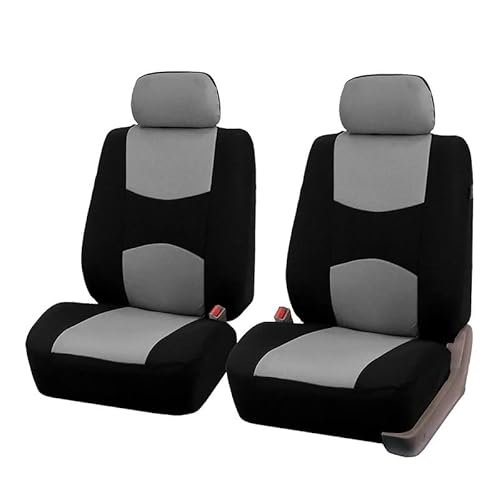 Autositzschoner Autositzbezüge Vollautositzbezug Universelle Passform Innenausstattung Schutzfarbe Grau Auto-Styling Auto-Sitzbezug(2 Piece Gray Covers) von NOKRGQW