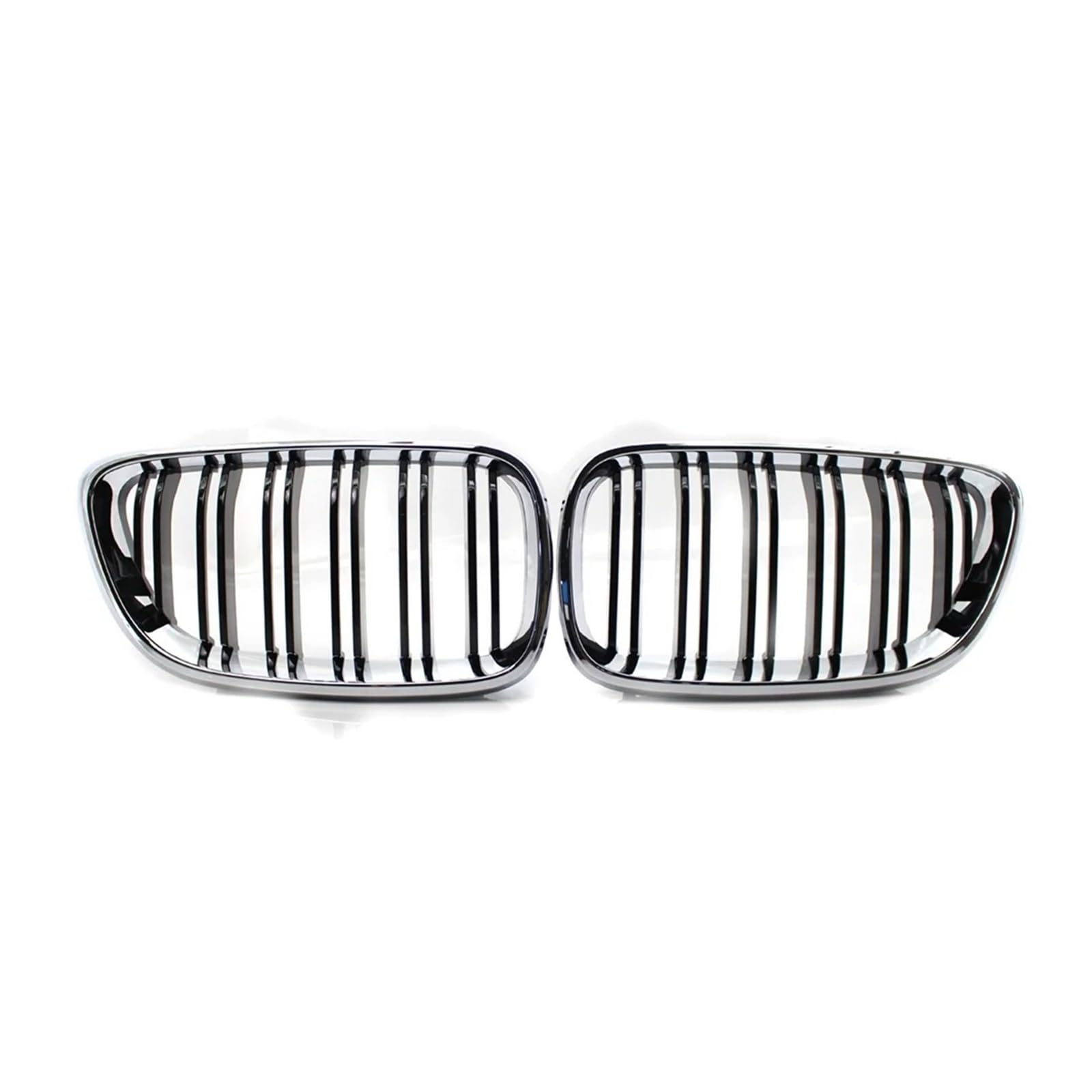 Facelift Grill Für 2er F22 F23 F87 Für M2 2 STÜCKE Hellsilber Auto Frontstoßstange Nierengrillgitter Doppellinie Sportgrill Autozubehör Kühlergrill Passend Facelift Grill Für 2er F22 F23 F87 Für M2 2 STÜCKE Hellsilber Auto Frontstoßstange Nierengrillgitter Doppellinie Sportgrill Autozubehör Kühlergrill Passend von NOKRGQW