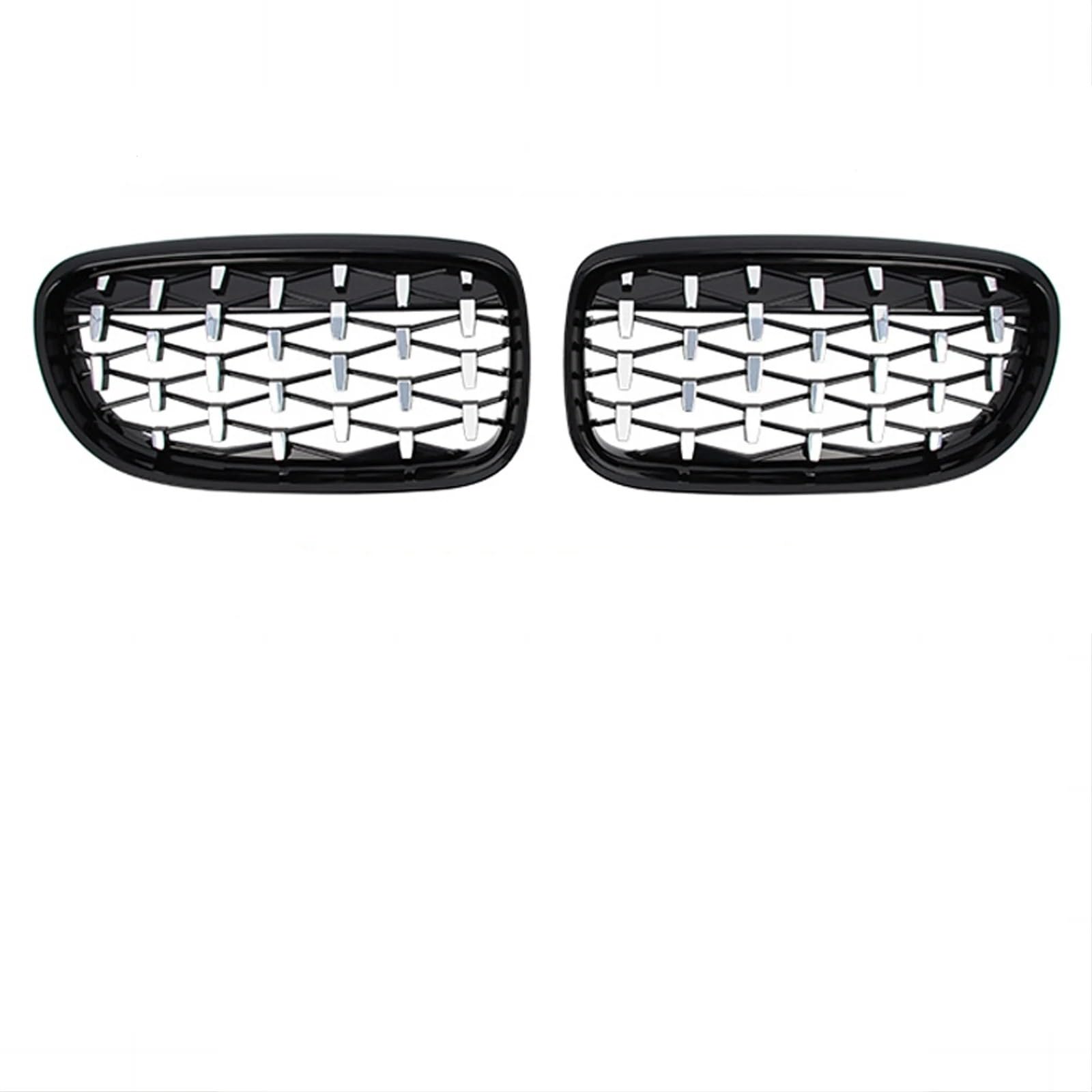 Facelift Grill Für 3er E92 E93 M3 2-Türer 2006-2009 2010-2013 Frontnierengrills Kühlergrill Sport Für M-Stil Auto-Tuning-Zubehör Kühlergrill Passend(10-13 GBlack Silver) von NOKRGQW