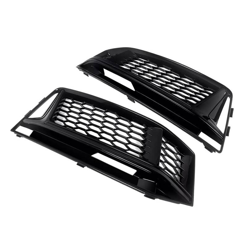Facelift Grill Für A4 B9 S-Linie S4 2016 2017 2018 Paar Stoßstange Honeycomb Mesh Nebel Licht Kühlergrill Abdeckung Kühlergrill Passend von NOKRGQW