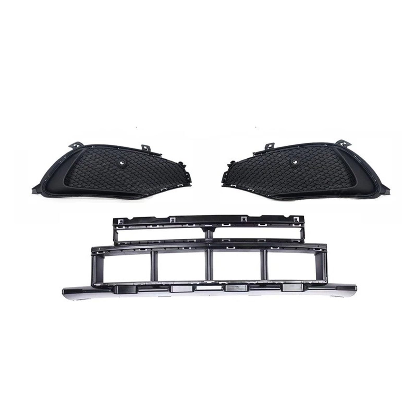 Facelift Grill Für Benz Für CLA C117 W117 220 2016-2019 A1768852600 A1178857500 A1178857600 Front Lower Grill Grille Stoßstange Kühler Nebel Lampe Grid Kühlergrill Passend(2600 7500 7600) von NOKRGQW