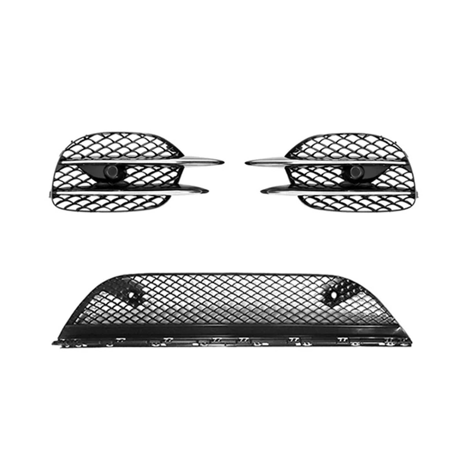 Facelift Grill Für Benz S Klasse W222 S450L S500L S560 Für 4MATIC 2018-2020 A2228857100 Front Lower Grill Grille Stoßstange Kühler Air Intake Grid Kühlergrill Passend(Full Set) von NOKRGQW