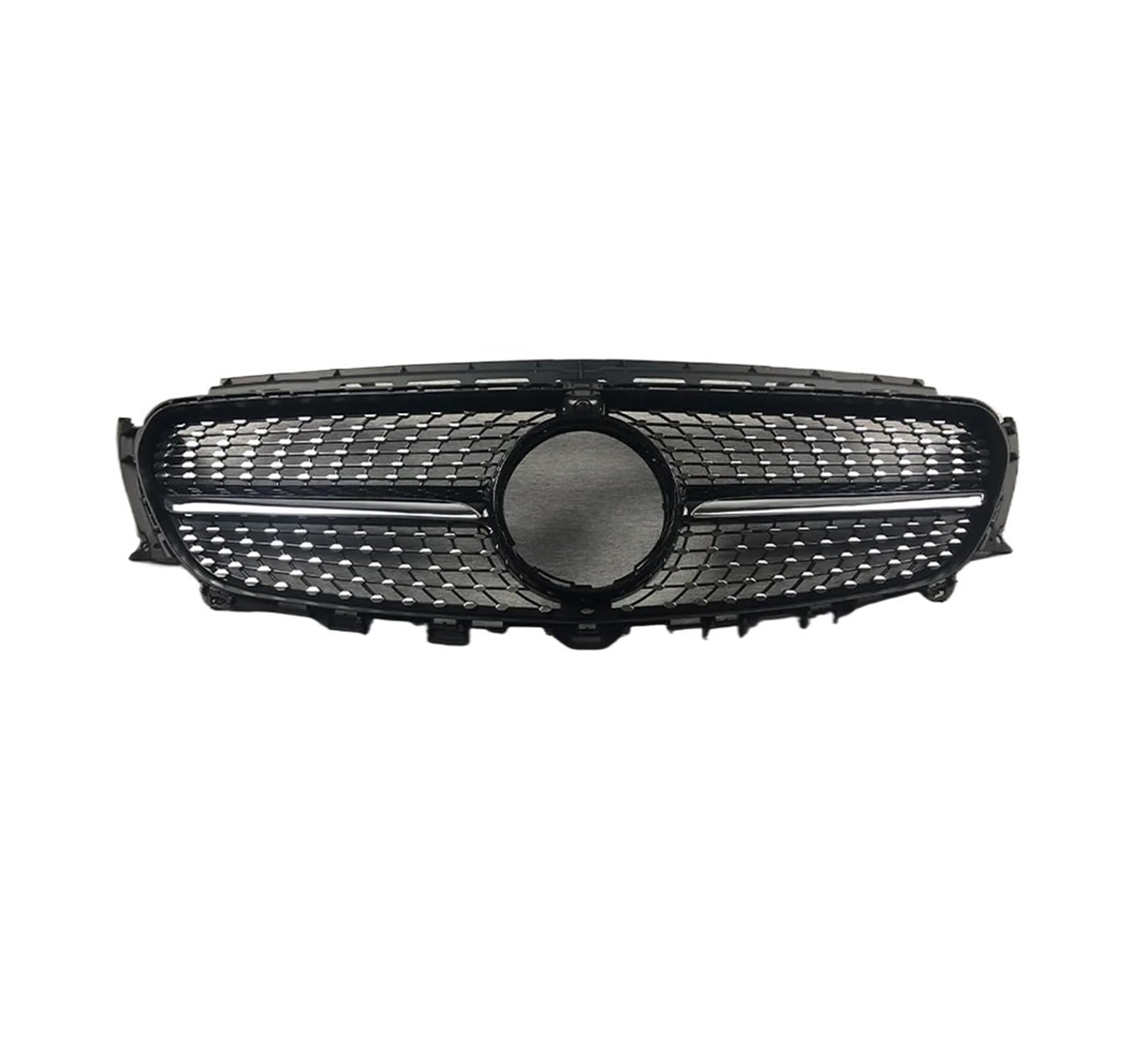 Facelift Grill Für Benz W213 C238 A238 E36 2016-2020 Mittelgitter Frontstoßstangengrill Einlassgrill GT Diamond E63 Style Tuning Zubehör Kühlergrill Passend(Diamond Black) von NOKRGQW