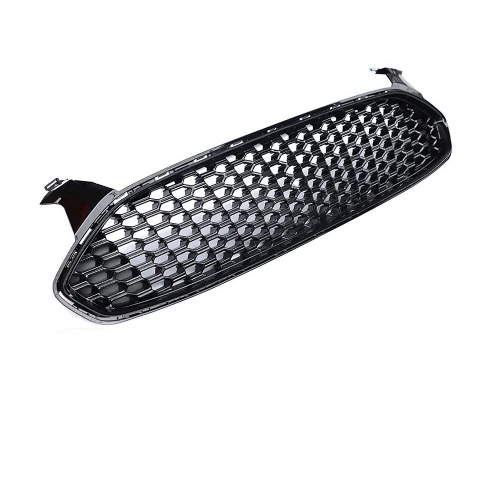 Facelift Grill Für Fit 2013 2014 2015 2016 Schwarz Glänzender Waben-Frontgrill Für Die Stoßstange, Ersatz Für Renngrills, Autozubehör Kühlergrill Passend(Schwarz) von NOKRGQW