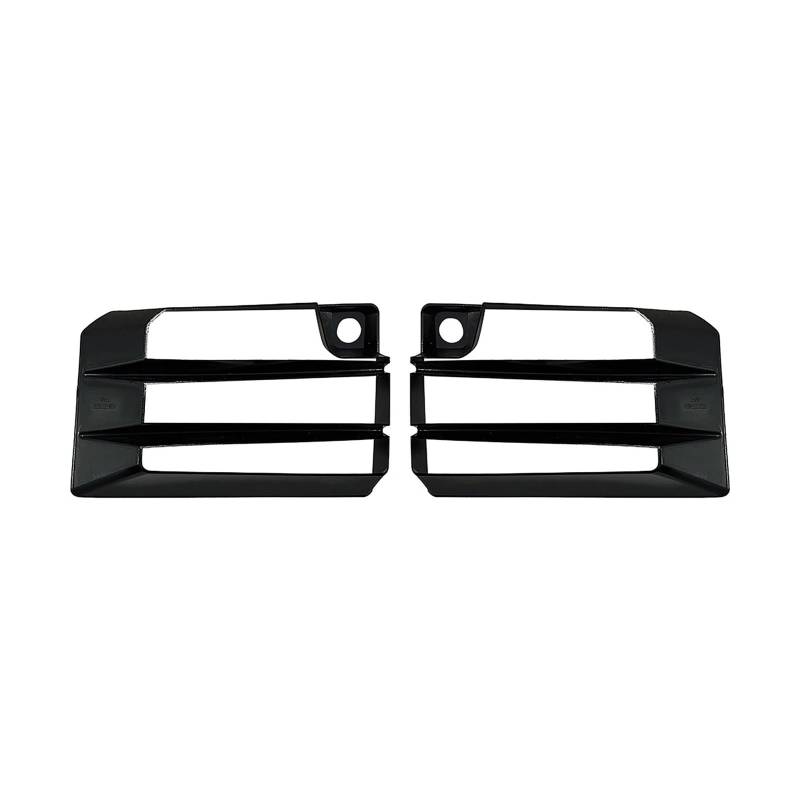 Facelift Grill Für Für M2 G87 2023-2025 Luftkanal-Entlüftungsverkleidung Carbonfaser-Optik/Schwarzglänzend Seitennebelscheinwerfer-Ansaugrahmen-Abdeckungsgrill Kühlergrill Passend(Glossy Black) von NOKRGQW
