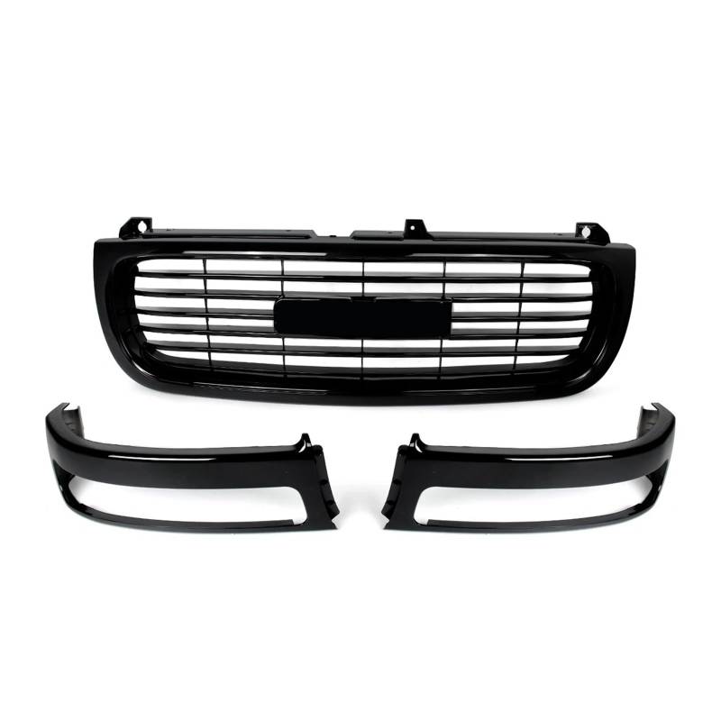 Facelift Grill Für GMC Für Sierra 1500 1999-2002 Glänzend Schwarz Front Hood Grills Front Stoßstange Oberen Kühlergrill Kühler Mesh Grill Racing Grills Kühlergrill Passend von NOKRGQW