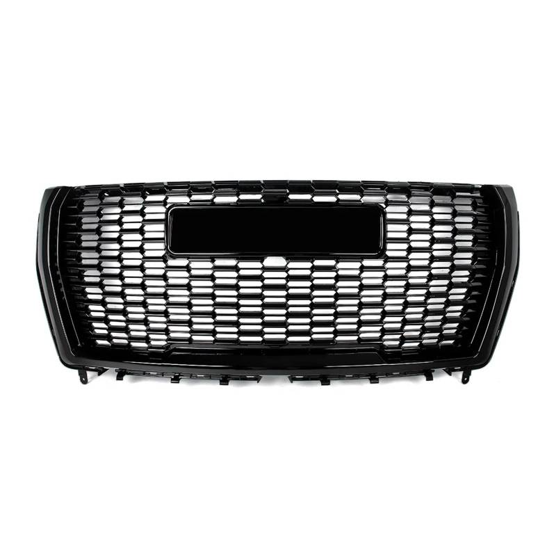 Facelift Grill Für GMC Für Yukon XL Für Denali 2021-2024 Glänzend Schwarz Front Stoßstange Grille Grille Vorne Oberen Grille Haube Grills Kühler Grill Kühlergrill Passend von NOKRGQW
