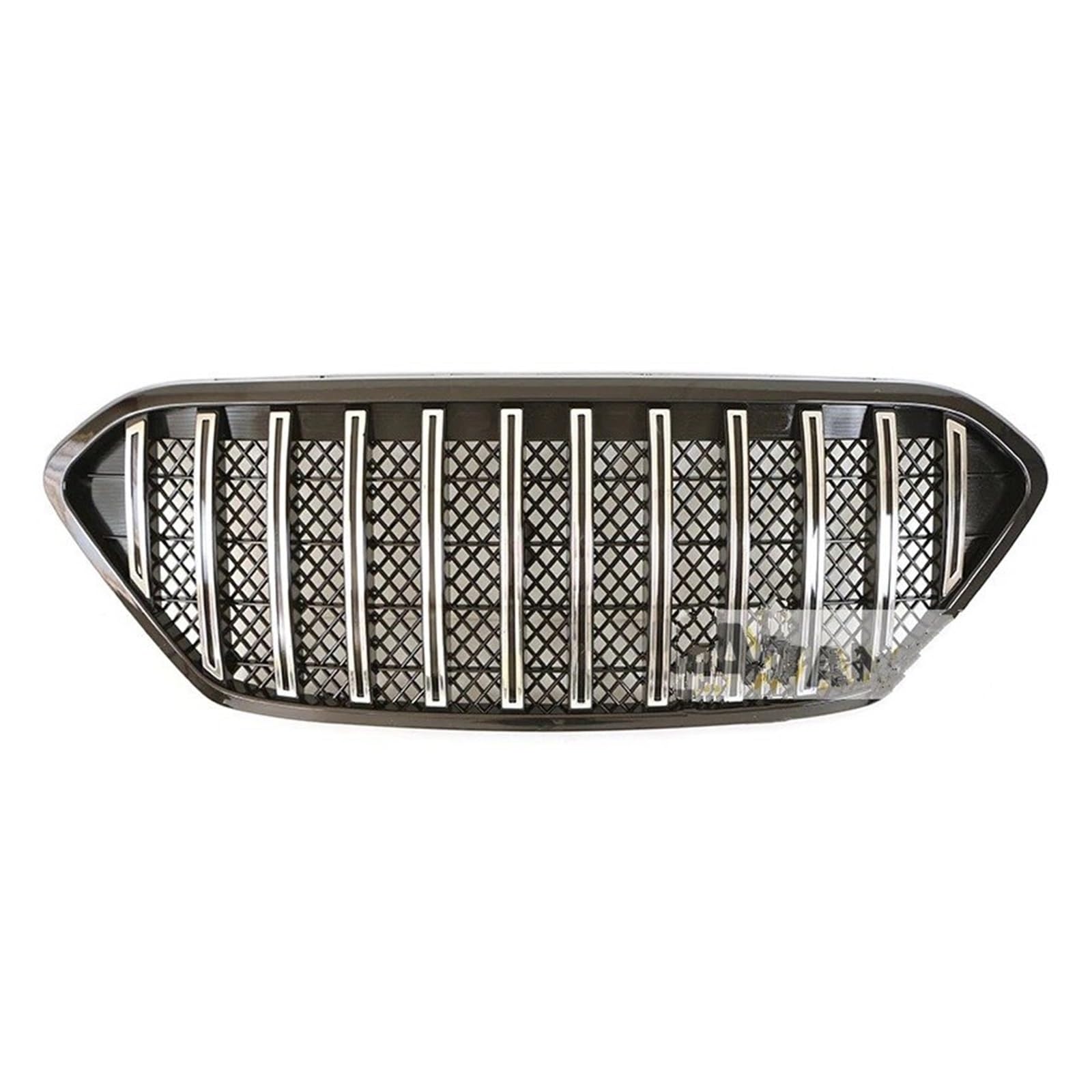 Facelift Grill Für Hyundai Für IX35 2010 2011 2012 2013 Grill W Licht Zubehör Schwarz Chrom Racing Grill Kühlergrill Passend(Chrome no Light) von NOKRGQW