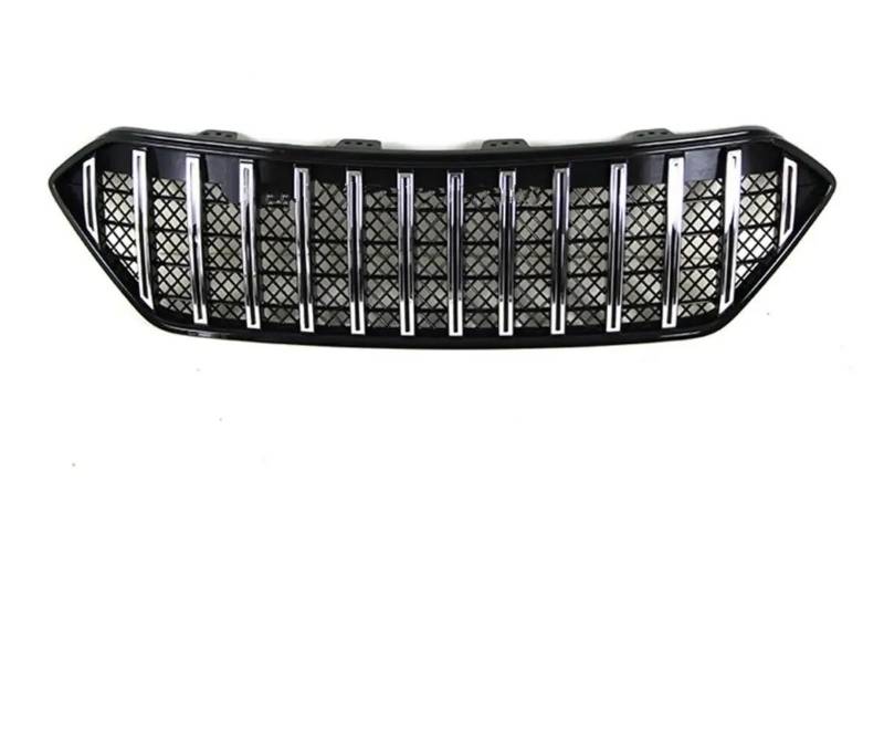 Facelift Grill Für Hyundai Für Santafe 2013-2016 ABS Mit Oder Ohne Lichter Front Grill Kühlergrill Rahmen Trim Auto Styling Grille Schmücken Kühlergrill Passend(Without lamp) von NOKRGQW