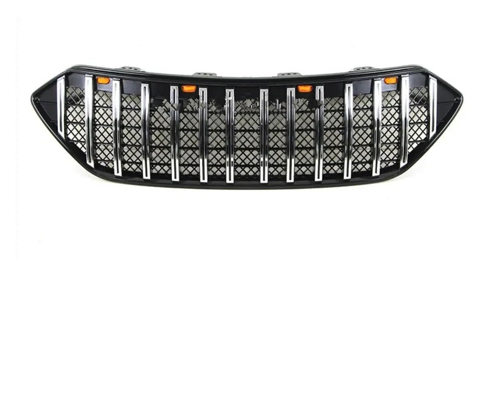 Facelift Grill Für Hyundai Für Santafe 2013-2016 ABS Mit Oder Ohne Lichter Front Grill Kühlergrill Rahmen Trim Auto Styling Grille Schmücken Kühlergrill Passend(with lamp) von NOKRGQW
