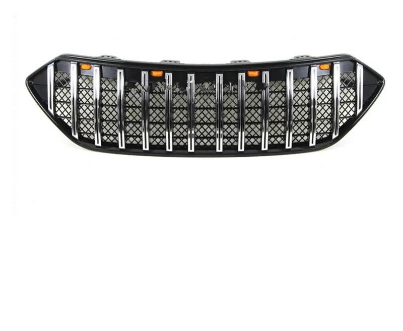 Facelift Grill Für Hyundai Für Santafe 2013-2016 ABS Mit Oder Ohne Lichter Front Grill Kühlergrill Rahmen Trim Auto Styling Grille Schmücken Kühlergrill Passend(with lamp) von NOKRGQW