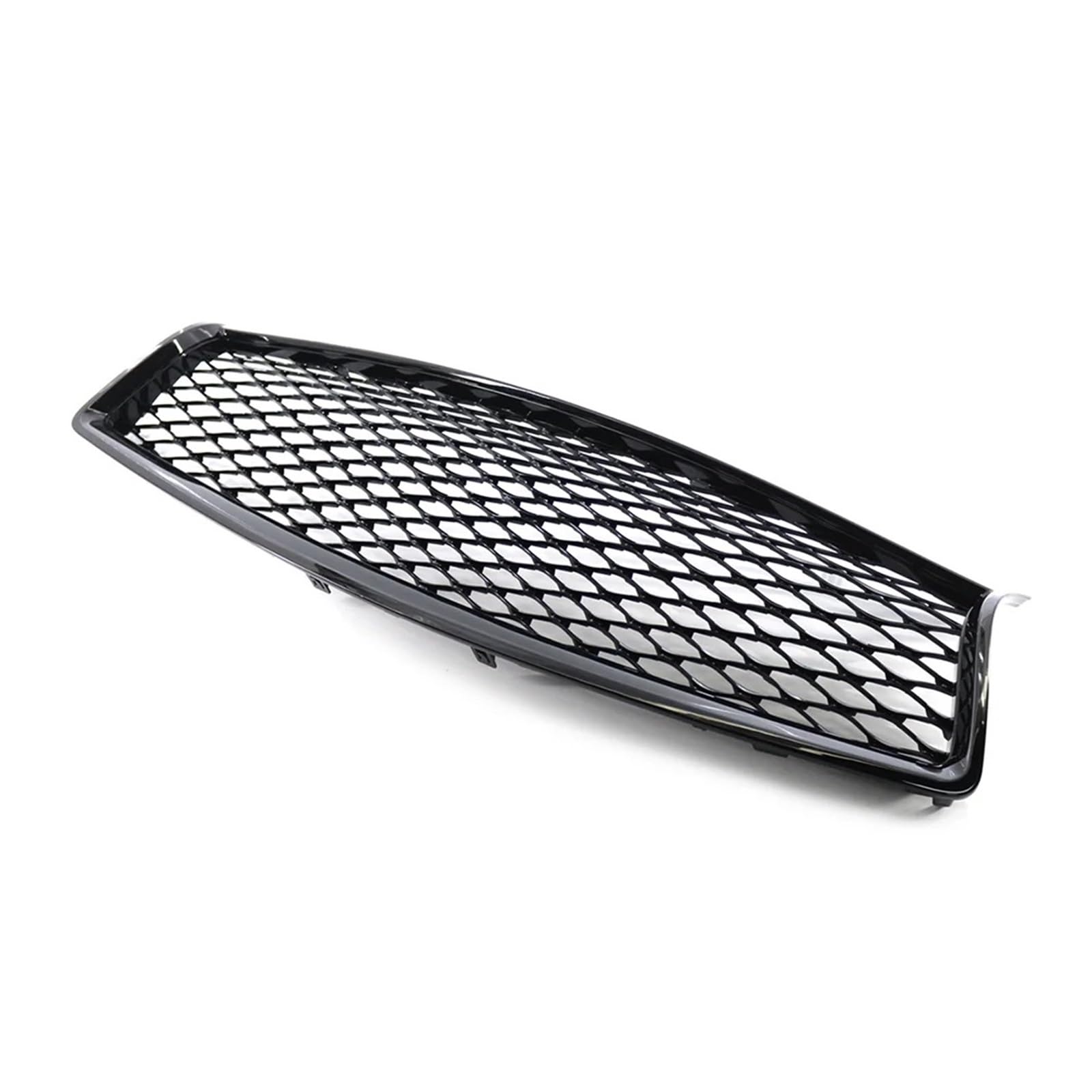 Facelift Grill Für Infiniti Für Q50 Für Q50S 2014 2015 2016 2017 Honeycomb Frontstoßstange Center Upper Mesh Grille Grill Autozubehör Kühlergrill Passend(Glossy Black) von NOKRGQW