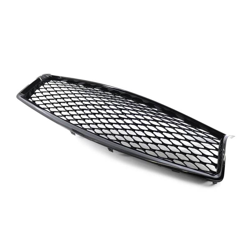 Facelift Grill Für Infiniti Für Q50 Für Q50S 2014 2015 2016 2017 Honeycomb Frontstoßstange Center Upper Mesh Grille Grill Autozubehör Kühlergrill Passend(Glossy Black) von NOKRGQW