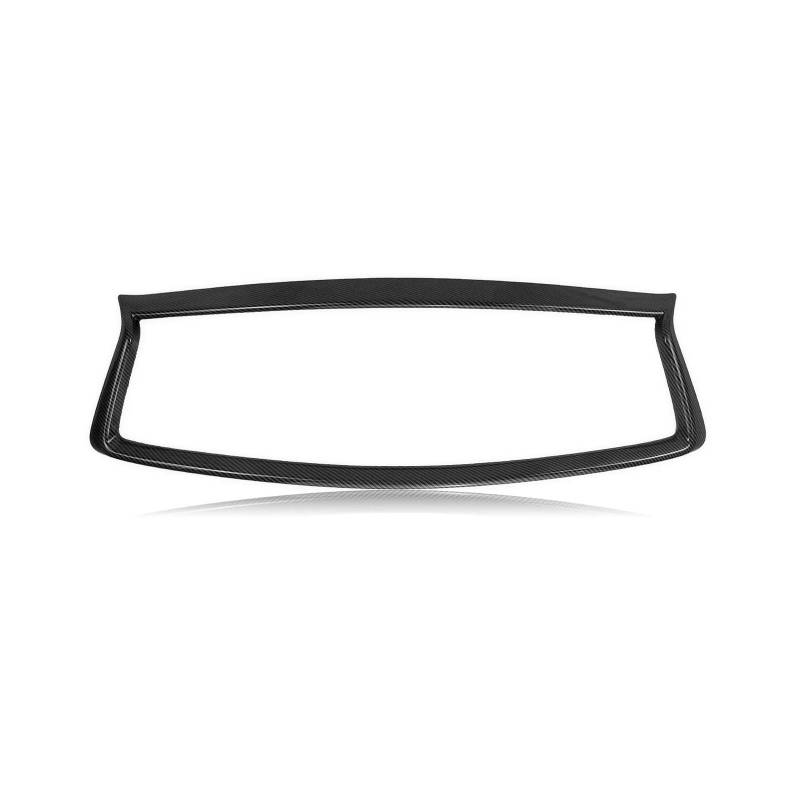 Facelift Grill Für Infiniti Q50 Q50S 2018 2019 2020-2024 Grill Overlay Lünette Trim Felge Streifen Front Stoßstange Haube Mesh Grille Rahmen Abdeckung Hinzufügen Auf Kühlergrill Passend(Carbon Fiber L von NOKRGQW