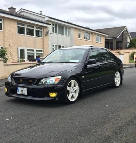Facelift Grill Für Lexus IS200 IS300 1999-2004 Frontstoßstange Untergitter Grill Grille Abdeckung Trim Matt Schwarz Auto Außen Tuning Zubehör Teil Kühlergrill Passend(Glossy Black) von NOKRGQW