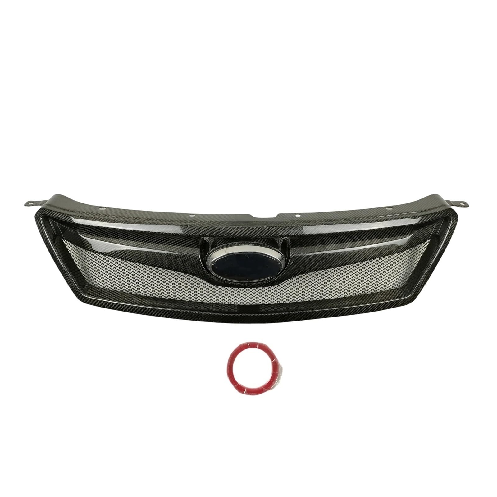 Facelift Grill Für Subaru Für Outback BR ​​Sport Für Versionen 2010-2012 Frontgrill Renngrill Echtkohlefaser Auto Obere Stoßstangenhaube Netzabdeckungsgitter Kühlergrill Passend(C Style) von NOKRGQW