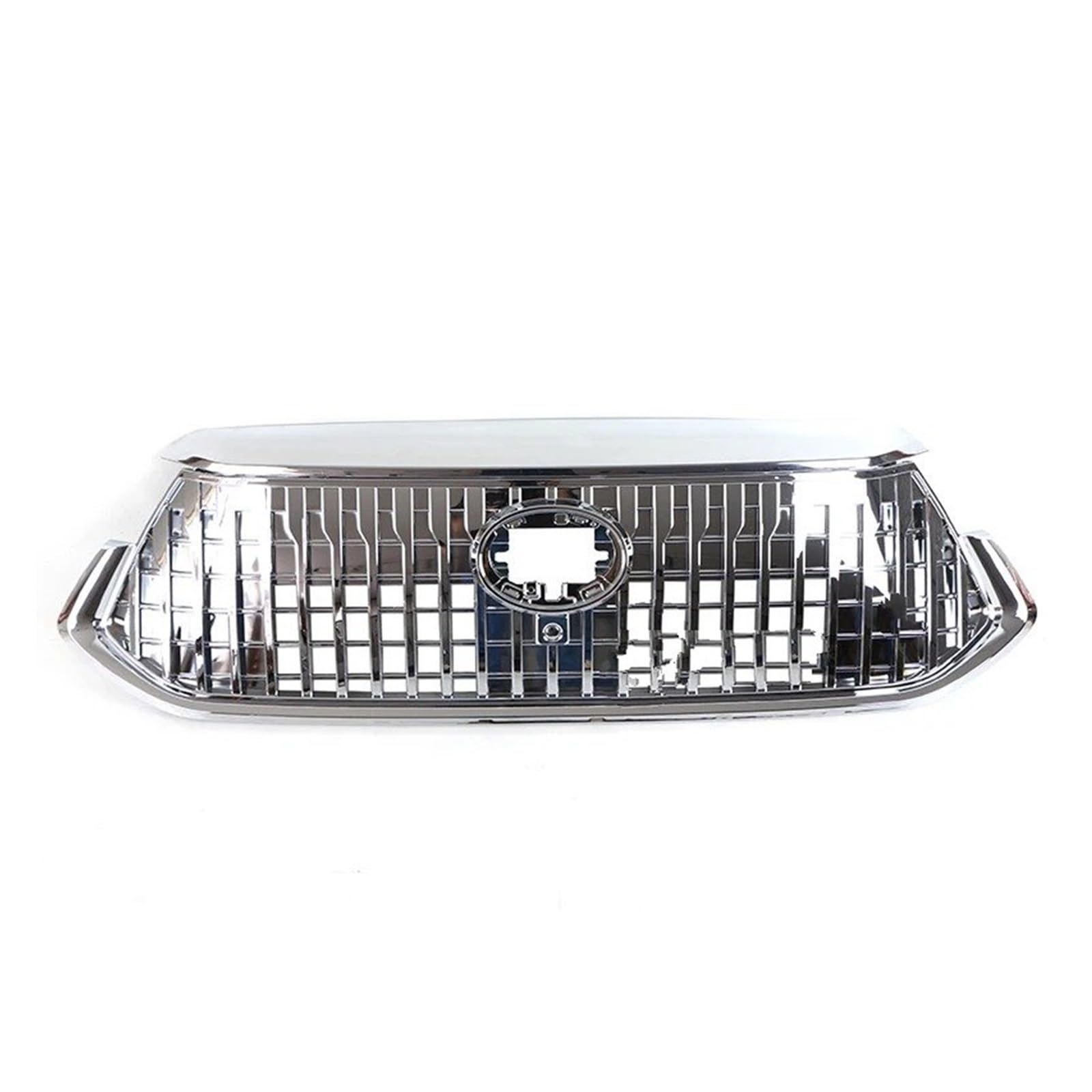 Facelift Grill Für Toyota Für Innova Für Zenix 2023 Kühlergrill Modifikation Racing Grill W/licht Kühlergrill Passend(Chrome) von NOKRGQW