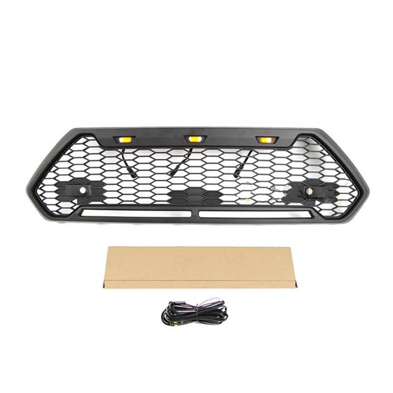 Facelift Grill Für Toyota Für RAV 4 Für RAV4 2019-2023 Grill Frontgrill Mit Lichtleistenmodifikation Renngrill Wabenstil Kühlergrill Passend(Without Light) von NOKRGQW