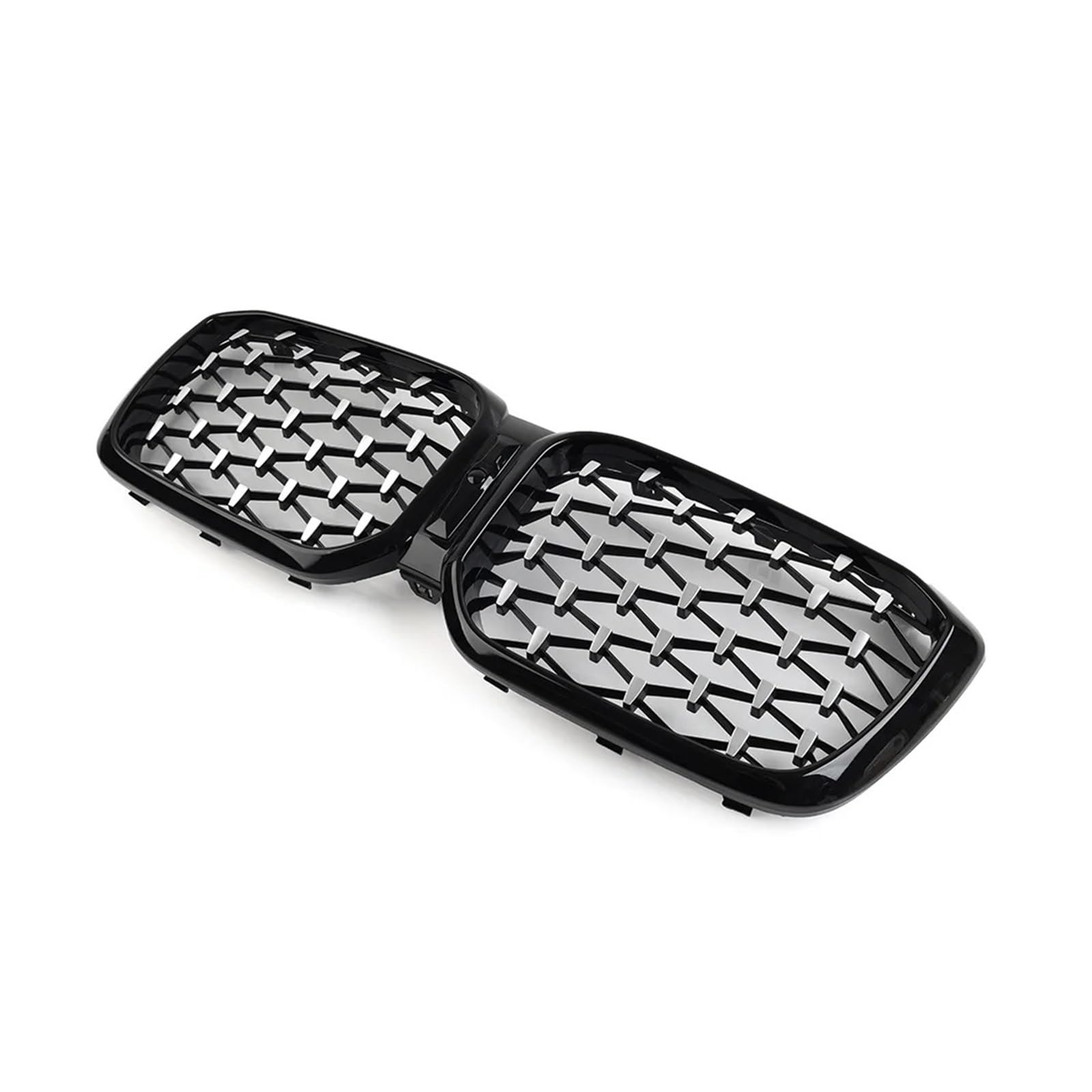 Facelift Grill Für X3 Für X4 G01 G02 G08 2022 2023 Auto Meteor Stil Frontstoßstange Center Nierengrill Grill Glänzend Schwarz Kühlergrill Passend(Chrome Black) von NOKRGQW
