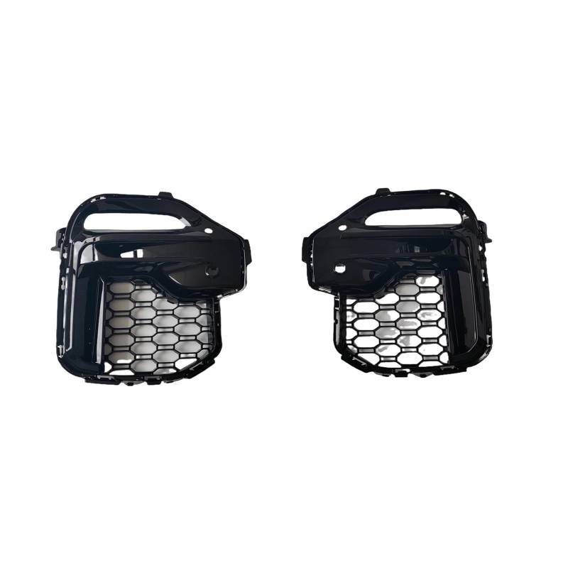 Facelift Grill Für X5 G05 2019-2023 Frontstoßstange Seitenlüftungsauslassgrill Schwarz Glänzend Nebelscheinwerfer Lampenabdeckung Haubenansaugrahmen Grille Mesh Kühlergrill Passend von NOKRGQW