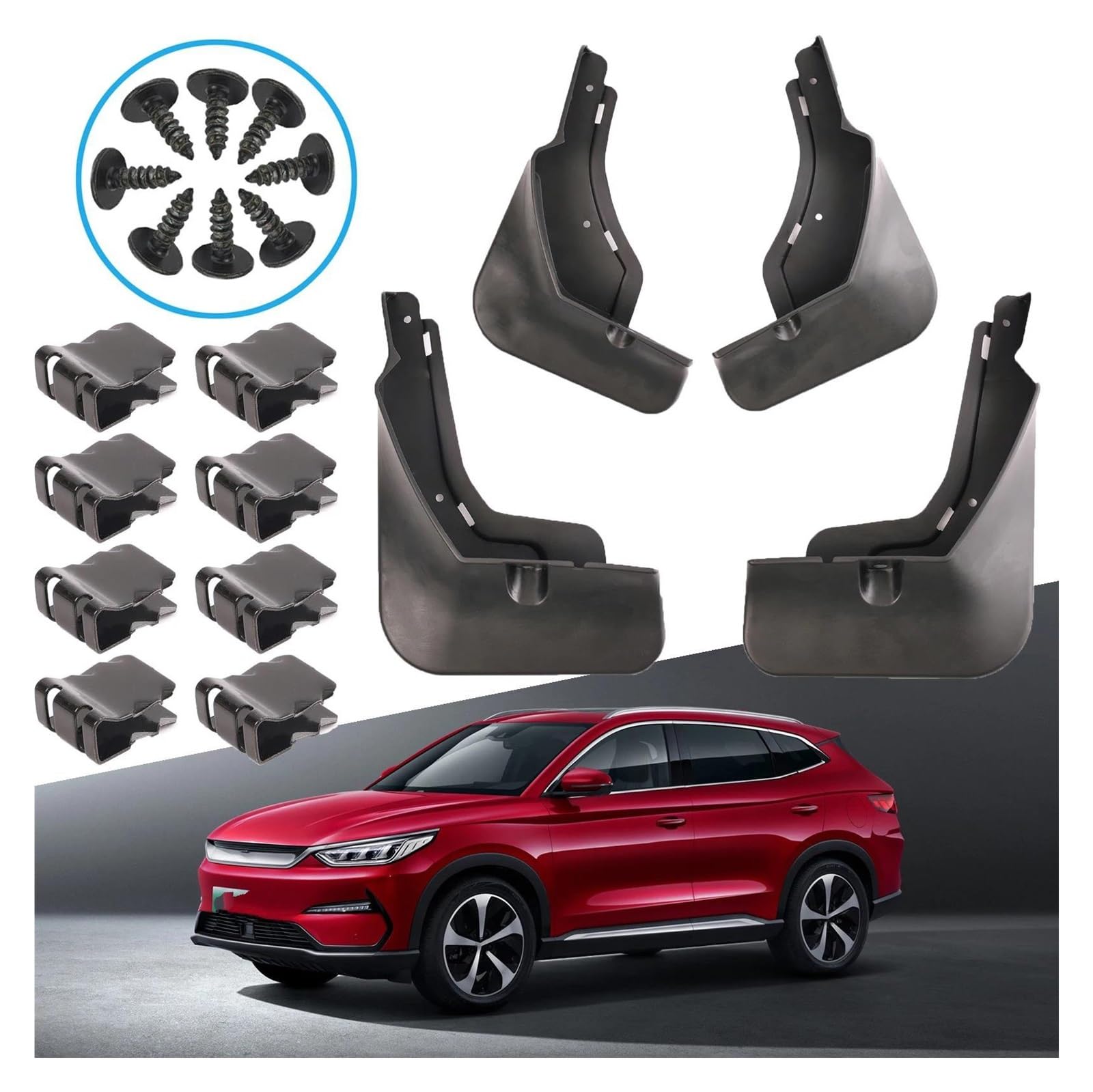 Kotflügel Für BYD Für Song Für Plus Für DMI Für EV Für Champion Für Edition Für Seal U Sealion 6 2020-2024 4X Spritzschutz Kotflügel Auto Kotflügel(20-22) von NOKRGQW