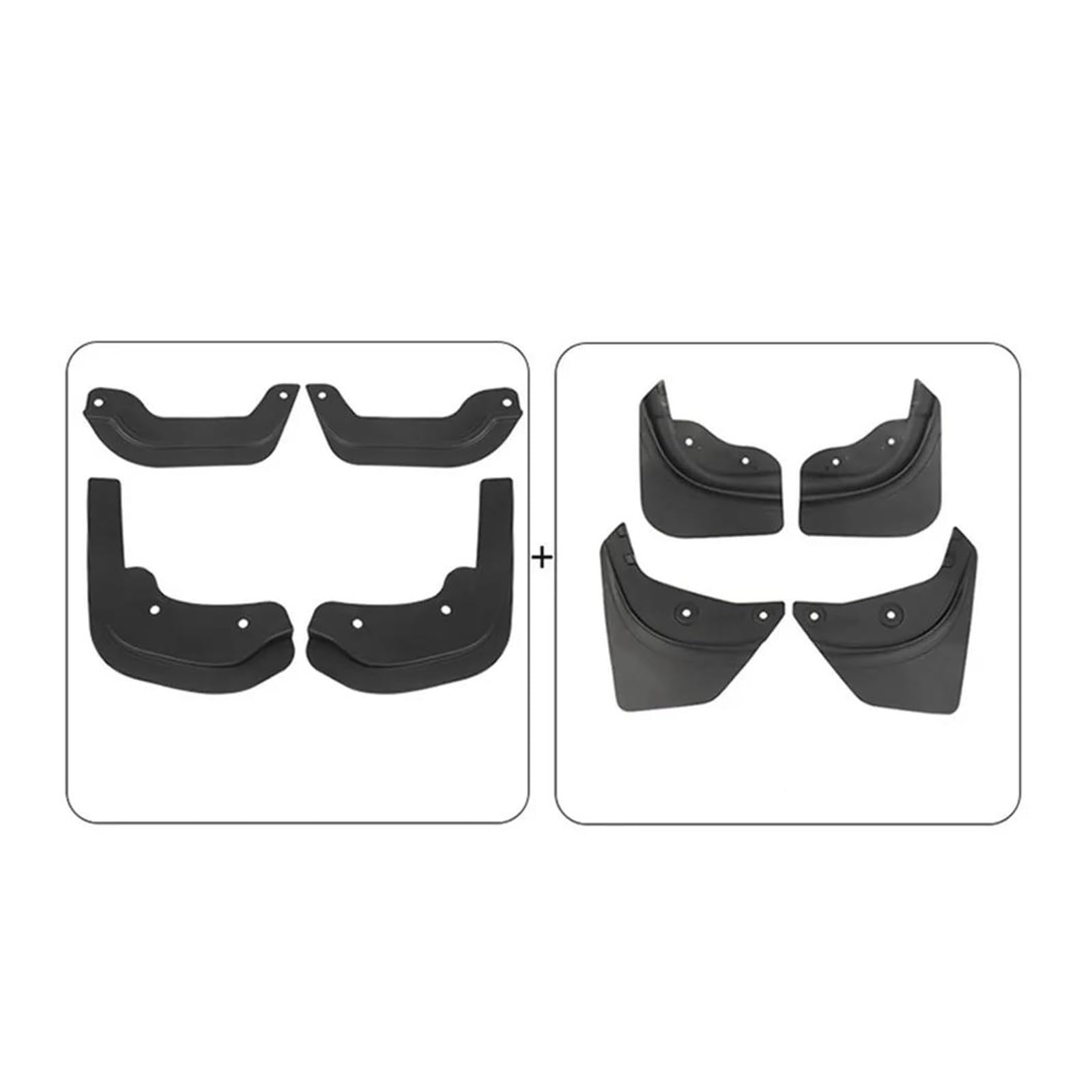 Kotflügel Für Modell Für Y/3 2 Stück Reifen Vorne/hinten Kotflügel Automobilzubehör Auto Kotflügel(4X 23 Model Y Set) von NOKRGQW
