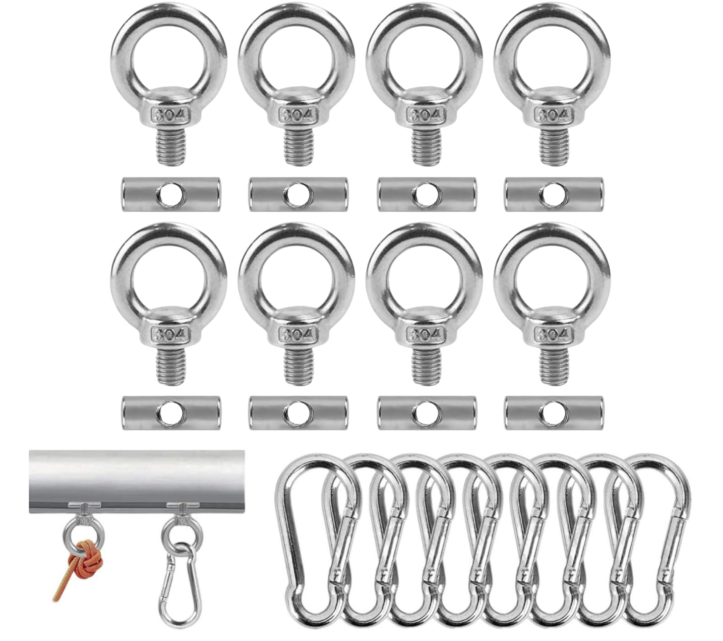 8 Stück Vorzelt Stopper Edelstahl Stopper für Kederschiene Kederleiste Haken 6 mm Edelstahl Markisenhaken Kederstopper mit Karabiner Kederschiene Zubehör,für Kederschiene Wohnwagen Wohnmobi Campervan 8 Stück Vorzelt Stopper Edelstahl Stopper für Kederschiene Kederleiste Haken 6 mm Edelstahl Markisenhaken Kederstopper mit Karabiner Kederschiene Zubehör,für Kederschiene Wohnwagen Wohnmobi Campervan von NOLACE