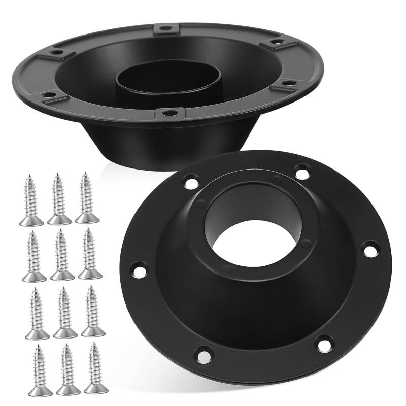 NOLITOY 2 Stück Tisch Mit Festem Sockel Für Wohnmobil Tischbein Basis Beweglich Basen Wohnwagen Universal- Tragbarer Campingtisch Unterstützung Tischcamper Stand Essen Aluminium Black von NOLITOY