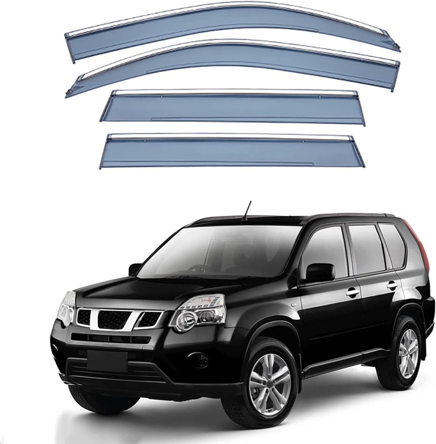 4 Stück Auto Windabweiser für Nissan X-Trail MK2-T31 2008-2013, Regenschild Deflektoren Autofenster Windabweiser Regenabweiser, Auto Zubehör 4 Stück Auto Windabweiser für Nissan X-Trail MK2-T31 2008-2013, Regenschild Deflektoren Autofenster Windabweiser Regenabweiser, Auto Zubehör von NOLLAM