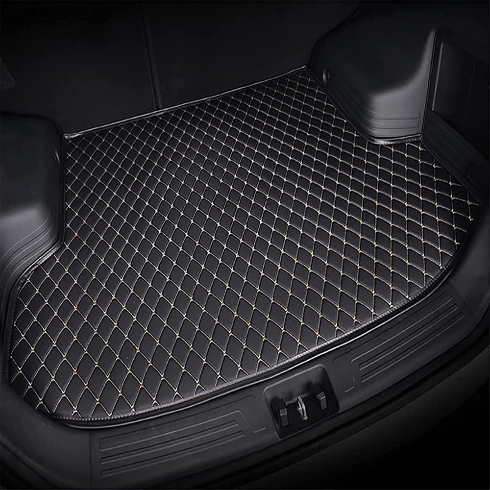 Auto Leder Kofferraummatten für Ford Focus Kuga 2019+ rutschfest Kofferraumwanne Kratzfestem Kofferraum Schutzmatte leicht zu reinigen,A von NOLLAM